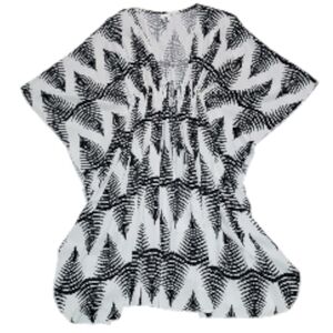 HIs Finest Tie-front Fern-leaf Blouse